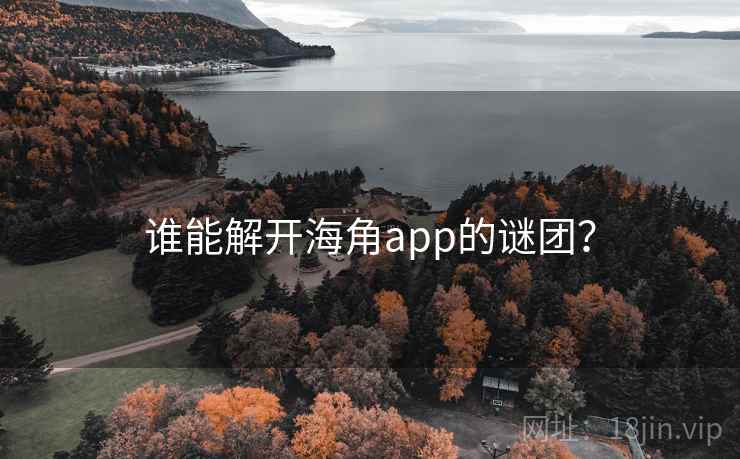 谁能解开海角app的谜团?